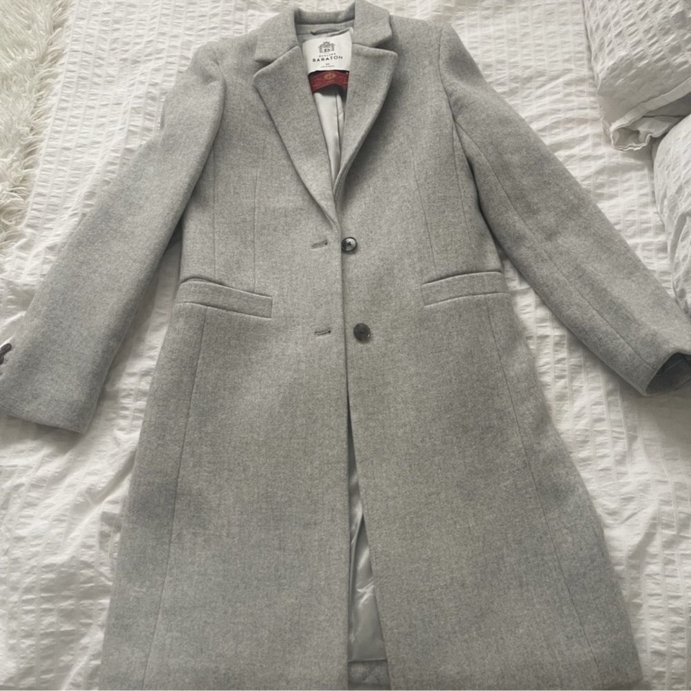 Aritzia Babaton Gray Wool Coat